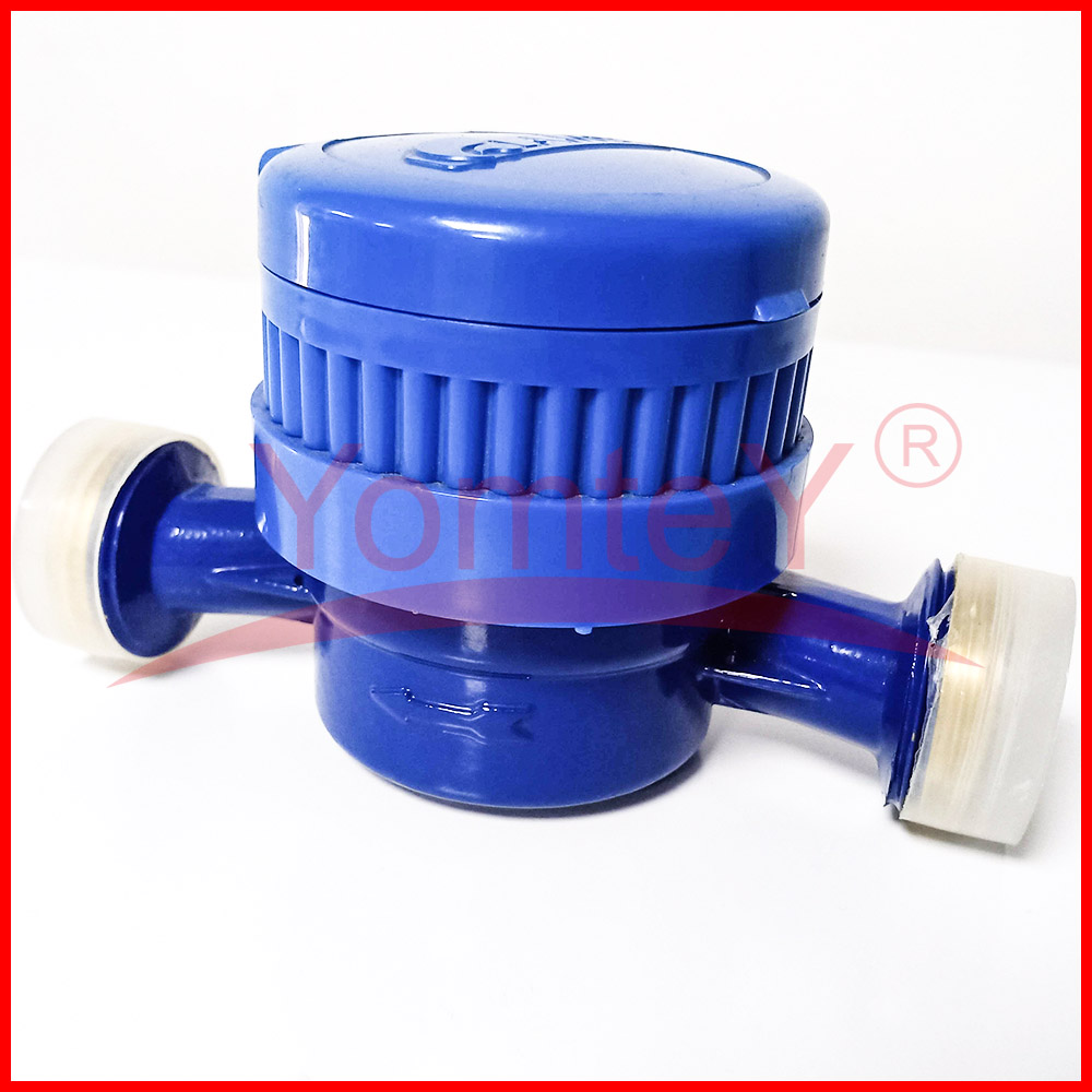 DN20 Single Jet Water Meter 15mm 20mm Dry-Dial Brass Mini Type with 8 Number Wheels Light Weight Water Meters Manufacturer