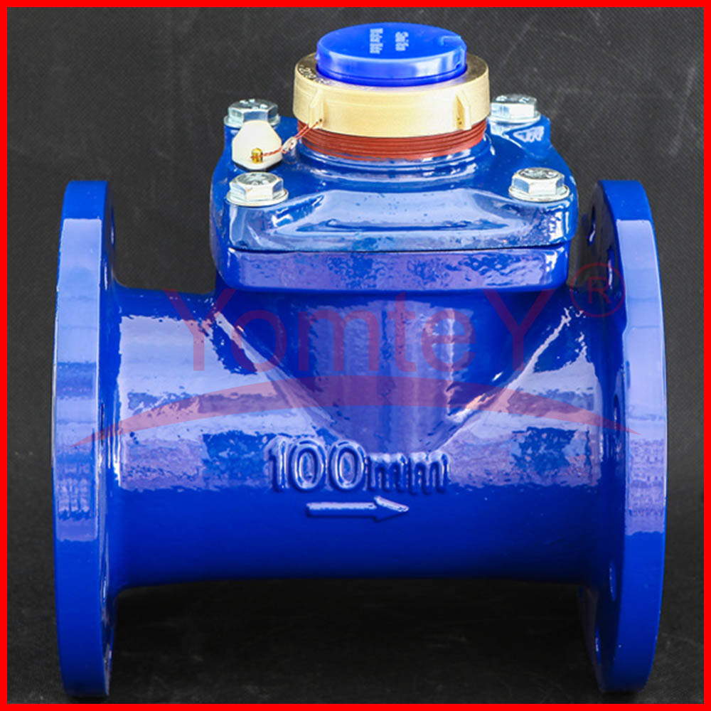 Woltman Type Water Meter DN100 DN80 Removable Mechanism Type 80100mm Industry Cast Iron Flanged Water Meters Supplier