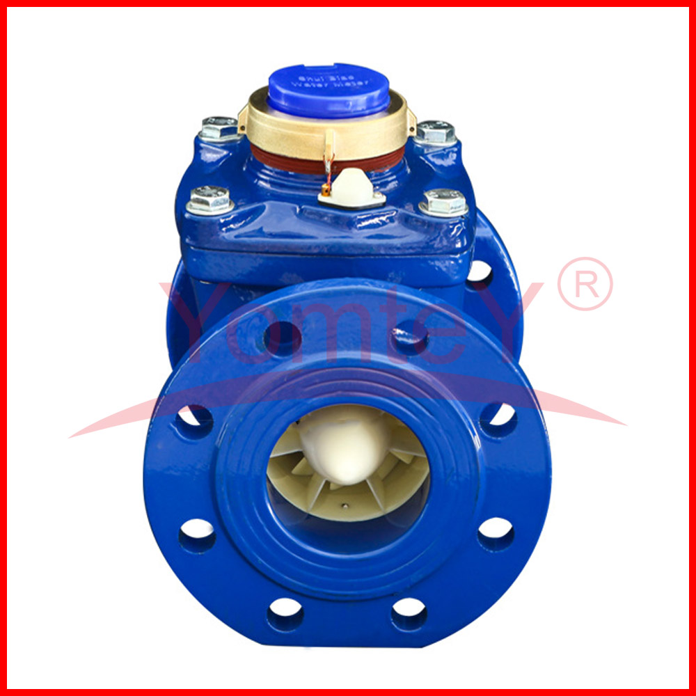 Woltman Type Water Meter DN100 DN80 Removable Mechanism Type 80100mm Industry Cast Iron Flanged Water Meters Supplier